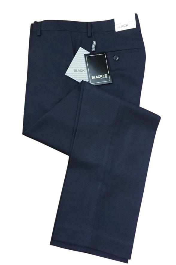 Pantalón de Esmoquin "Logan" Azul Marino- Mescla de lana de lujo