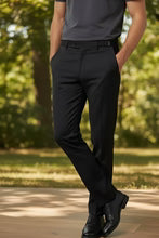 Pantalón de Traje "Ethan" Negro – Mezcla de Viscosa de Lujo